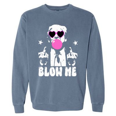 Blow Me Funny Trump Garment-Dyed Sweatshirt