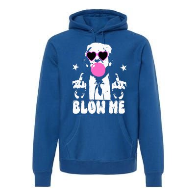 Blow Me Funny Trump Premium Hoodie