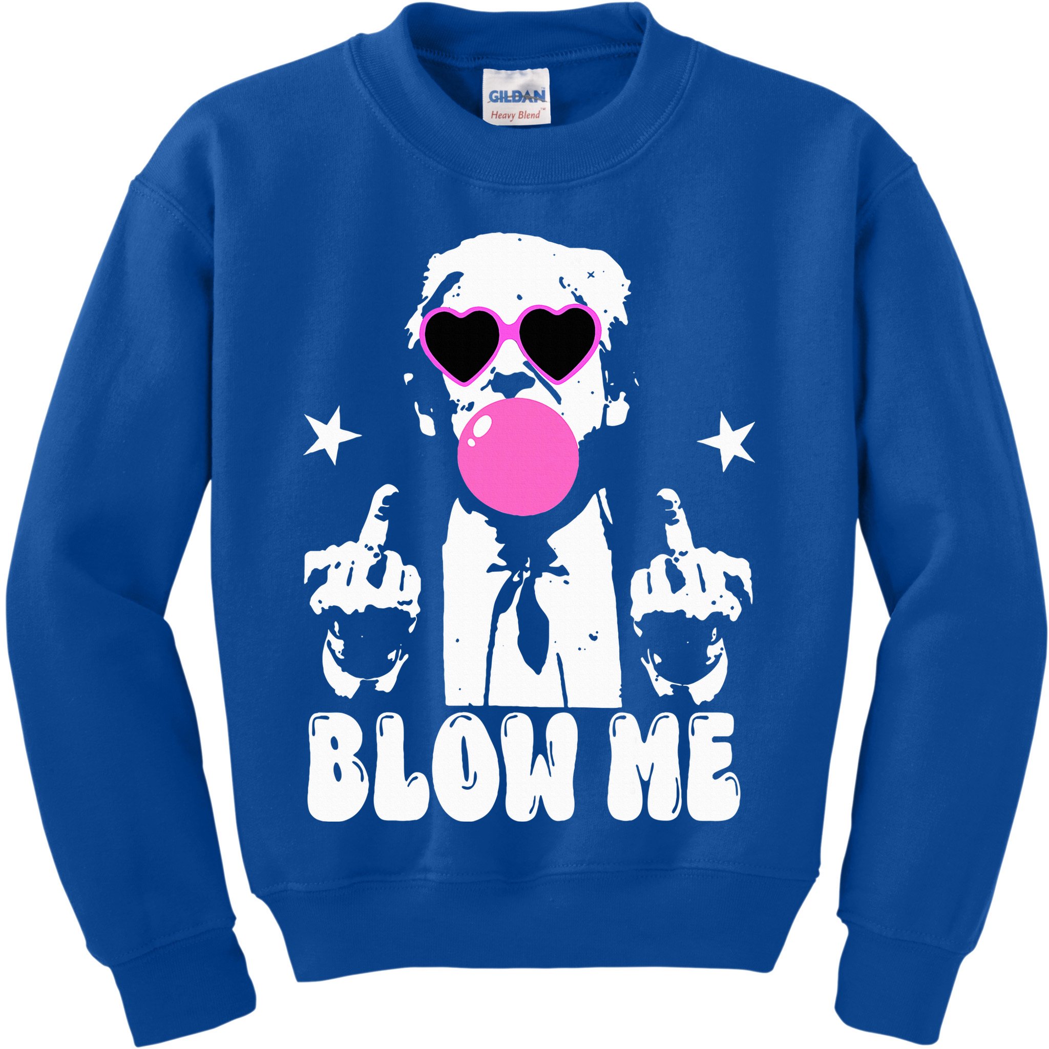 Blow Me Funny Trump Kids Sweatshirt