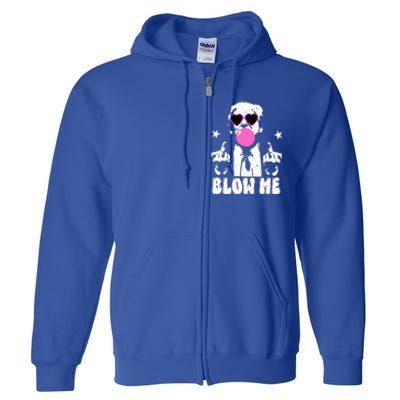 Blow Me Funny Trump Full Zip Hoodie