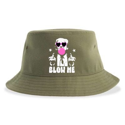 Blow Me Funny Trump Sustainable Bucket Hat