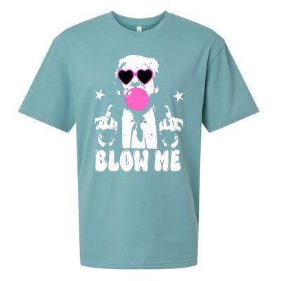 Blow Me Funny Trump Sueded Cloud Jersey T-Shirt