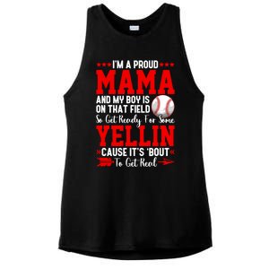 Baseball Mom Funny Mama Baseball Lover Sport Mothers Day Gift Ladies PosiCharge Tri-Blend Wicking Tank