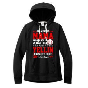 Baseball Mom Funny Mama Baseball Lover Sport Mothers Day Gift Women's Fleece Hoodie