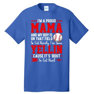 Baseball Mom Funny Mama Baseball Lover Sport Mothers Day Gift Tall T-Shirt