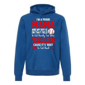 Baseball Mom Funny Mama Baseball Lover Sport Mothers Day Gift Premium Hoodie