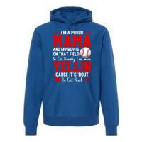 Baseball Mom Funny Mama Baseball Lover Sport Mothers Day Gift Premium Hoodie