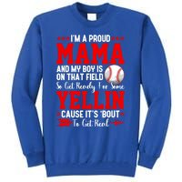 Baseball Mom Funny Mama Baseball Lover Sport Mothers Day Gift Tall Sweatshirt