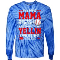 Baseball Mom Funny Mama Baseball Lover Sport Mothers Day Gift Tie-Dye Long Sleeve Shirt