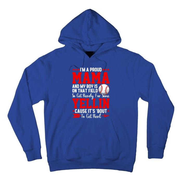 Baseball Mom Funny Mama Baseball Lover Sport Mothers Day Gift Tall Hoodie