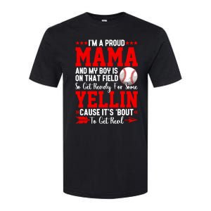 Baseball Mom Funny Mama Baseball Lover Sport Mothers Day Gift Softstyle CVC T-Shirt