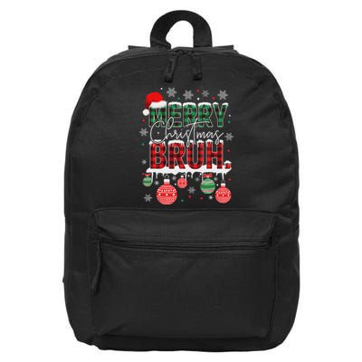 Bruh Meme Funny Saying Bro Greeting Ns Christmas 16 in Basic Backpack