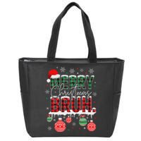 Bruh Meme Funny Saying Bro Greeting Ns Christmas Zip Tote Bag