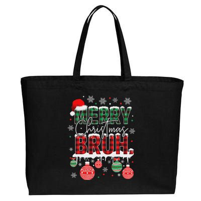 Bruh Meme Funny Saying Bro Greeting Ns Christmas Cotton Canvas Jumbo Tote