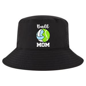 Ball Mom Funny Volleyball Tennis Player Mom Meaningful Gift Cool Comfort Performance Bucket Hat