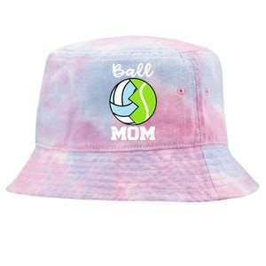 Ball Mom Funny Volleyball Tennis Player Mom Meaningful Gift Tie-Dyed Bucket Hat