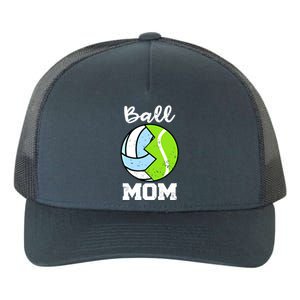 Ball Mom Funny Volleyball Tennis Player Mom Meaningful Gift Yupoong Adult 5-Panel Trucker Hat