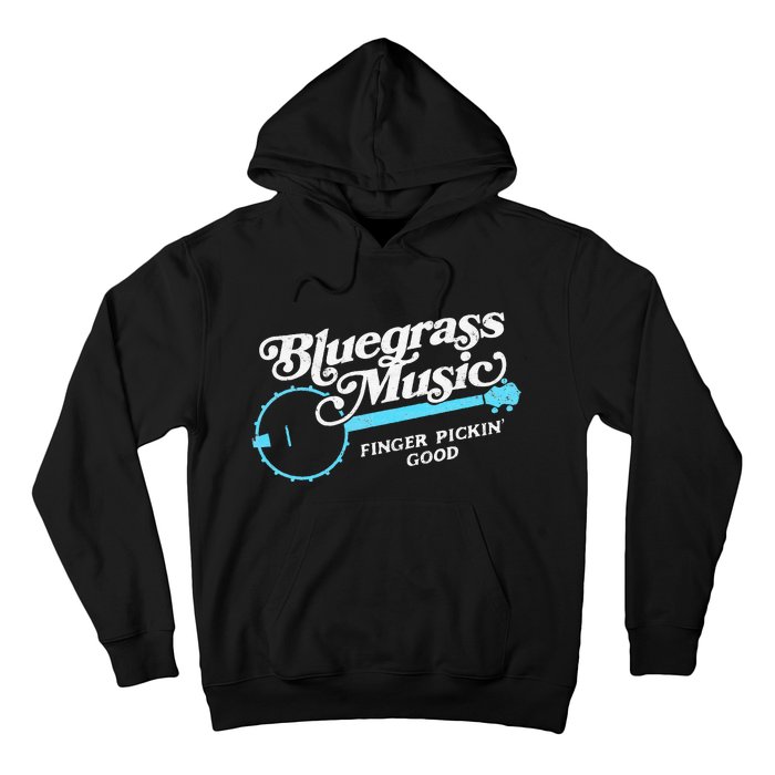 Bluegrass Music Finger Pickin Good Banjo Design Graphic Hoodie