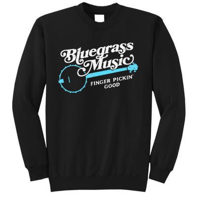 Bluegrass Music Finger Pickin Good Banjo Design Graphic Sweatshirt