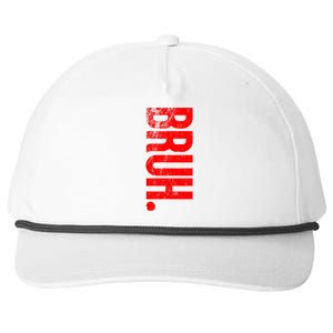 Bruh Meme Funny Saying Brother Greeting Teens Boys Snapback Five-Panel Rope Hat