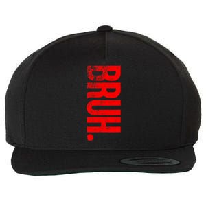 Bruh Meme Funny Saying Brother Greeting Teens Boys Wool Snapback Cap