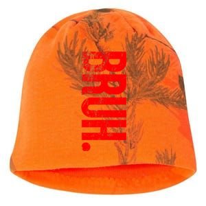 Bruh Meme Funny Saying Brother Greeting Teens Boys Kati - Camo Knit Beanie