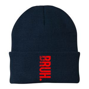 Bruh Meme Funny Saying Brother Greeting Teens Boys Knit Cap Winter Beanie