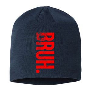 Bruh Meme Funny Saying Brother Greeting Teens Boys Sustainable Beanie