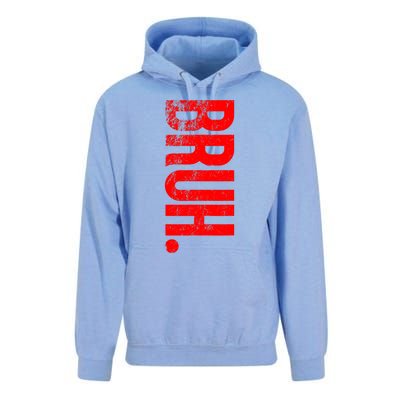 Bruh Meme Funny Saying Brother Greeting Teens Boys Unisex Surf Hoodie