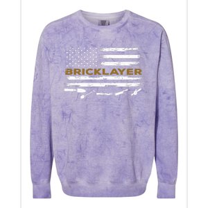 Brick Mason Funny Quote Bricklayer Masonry Construction US Colorblast Crewneck Sweatshirt