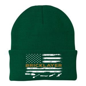 Brick Mason Funny Quote Bricklayer Masonry Construction US Knit Cap Winter Beanie