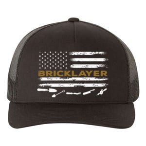 Brick Mason Funny Quote Bricklayer Masonry Construction US Yupoong Adult 5-Panel Trucker Hat