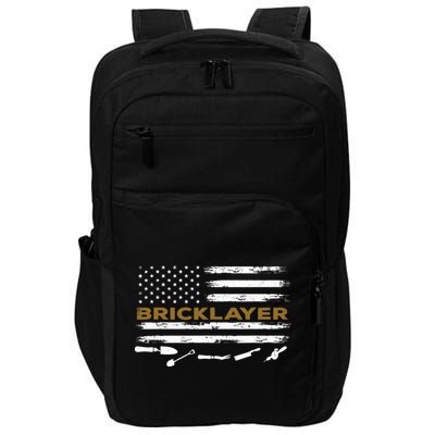 Brick Mason Funny Quote Bricklayer Masonry Construction US Impact Tech Backpack