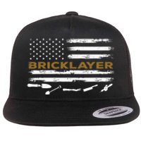 Brick Mason Funny Quote Bricklayer Masonry Construction US Flat Bill Trucker Hat