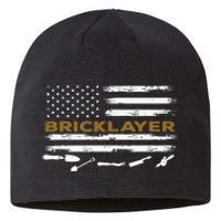 Brick Mason Funny Quote Bricklayer Masonry Construction US Sustainable Beanie