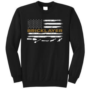 Brick Mason Funny Quote Bricklayer Masonry Construction US Tall Sweatshirt