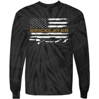 Brick Mason Funny Quote Bricklayer Masonry Construction US Tie-Dye Long Sleeve Shirt