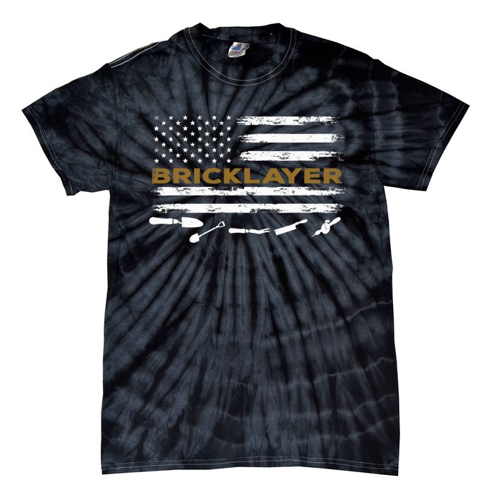 Brick Mason Funny Quote Bricklayer Masonry Construction US Tie-Dye T-Shirt