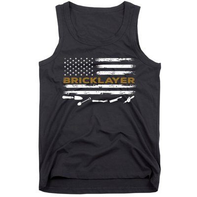 Brick Mason Funny Quote Bricklayer Masonry Construction US Tank Top