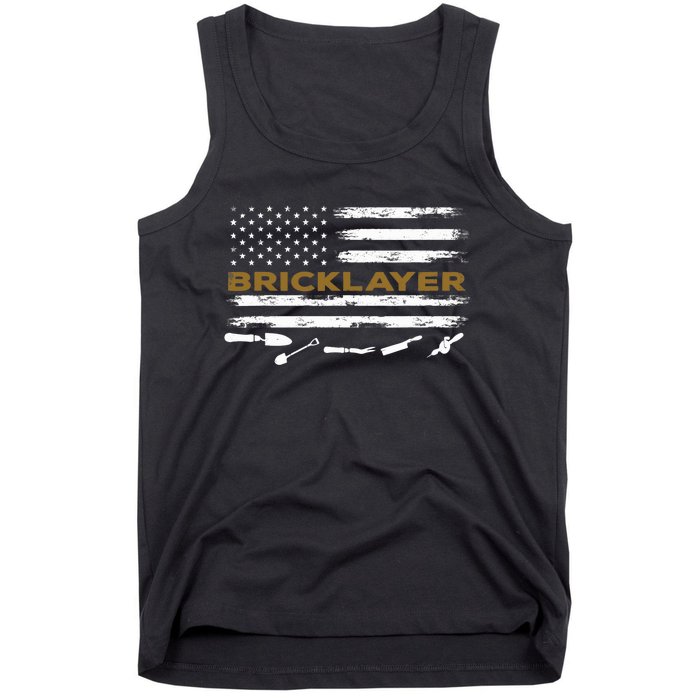 Brick Mason Funny Quote Bricklayer Masonry Construction US Tank Top