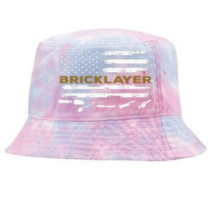 Brick Mason Funny Quote Bricklayer Masonry Construction US Tie-Dyed Bucket Hat