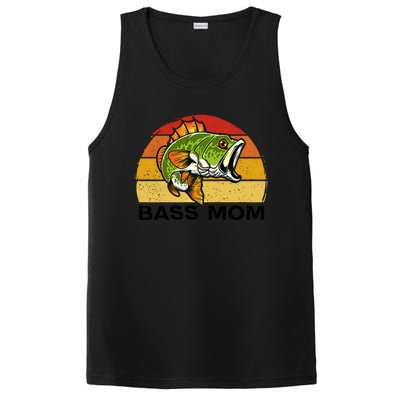 Bass Mom Fishing Fish Funny Gift For Mom Mothers Day Cool Gift PosiCharge Competitor Tank