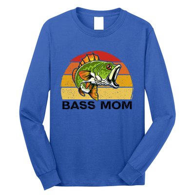 Bass Mom Fishing Fish Funny Gift For Mom Mothers Day Cool Gift Long Sleeve Shirt