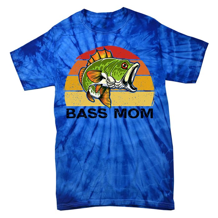 Bass Mom Fishing Fish Funny Gift For Mom Mothers Day Cool Gift Tie-Dye T-Shirt