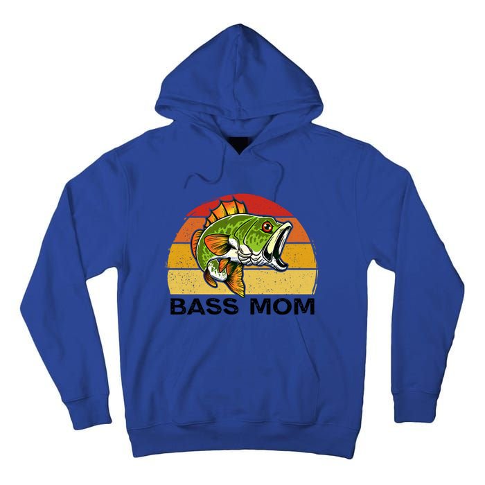 Bass Mom Fishing Fish Funny Gift For Mom Mothers Day Cool Gift Tall Hoodie