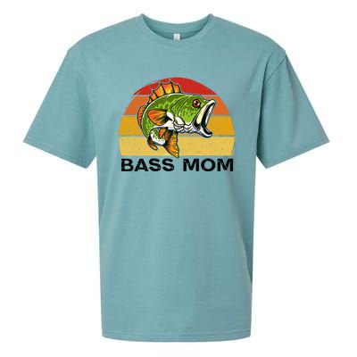 Bass Mom Fishing Fish Funny Gift For Mom Mothers Day Cool Gift Sueded Cloud Jersey T-Shirt