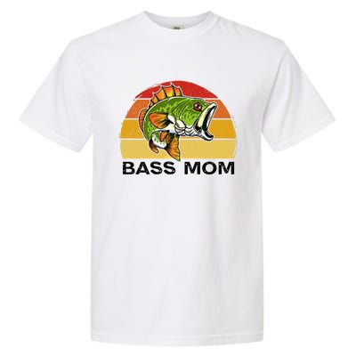 Bass Mom Fishing Fish Funny Gift For Mom Mothers Day Cool Gift Garment-Dyed Heavyweight T-Shirt