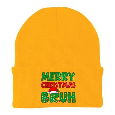 Bruh Meme Funny Saying Bro Greeting Teens Boy Christmas Knit Cap Winter Beanie