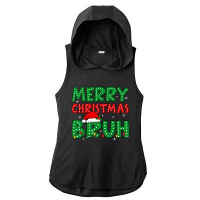 Bruh Meme Funny Saying Bro Greeting Teens Boy Christmas Ladies PosiCharge Tri-Blend Wicking Draft Hoodie Tank