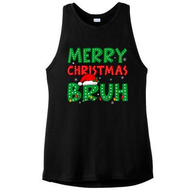 Bruh Meme Funny Saying Bro Greeting Teens Boy Christmas Ladies PosiCharge Tri-Blend Wicking Tank